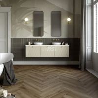 Maximus Herringbone SPC River Oak Beaver фото 2 | FLOORDEALER